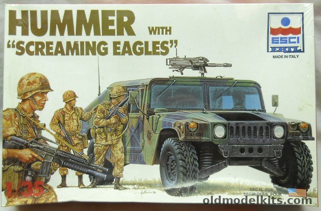 ESCI 1/35 Hummer With Screaming Eagles, 5016 plastic model kit